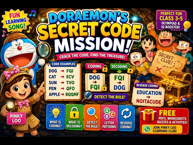 🚀 Learn Coding & Decoding with Doraemon | Fun Educational Song