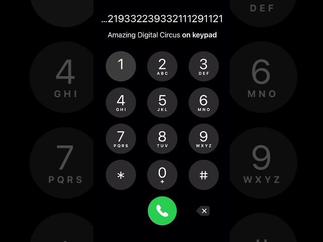 how to play "The Amazing Digital Circus - Ending Theme" on keypad