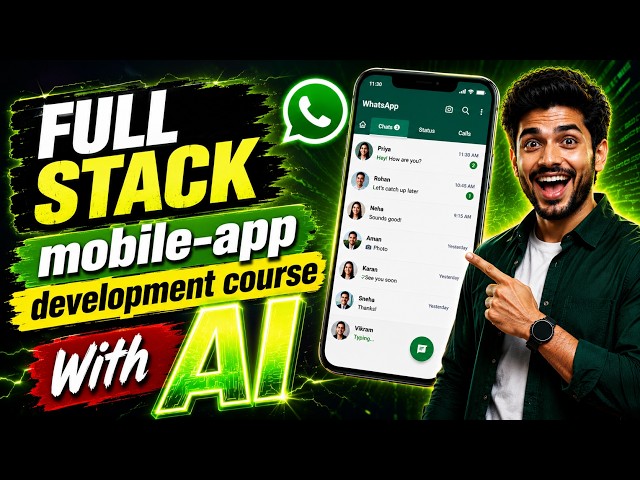 17. WhatsApp mobile-App Development (Full stack) Course- Update chatscreen footer