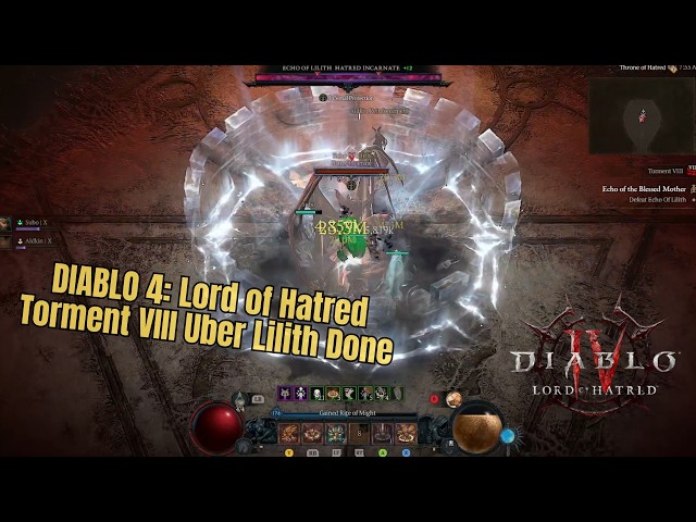 Diablo 4: LOH Torment VIII Uber Lilith