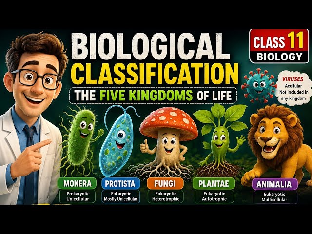 🌍 Biological Classification – The Five Kingdom Adventure.