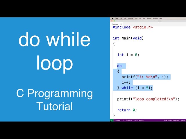 do while loop | C Programming Tutorial
