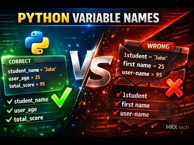 variable naming rules in python