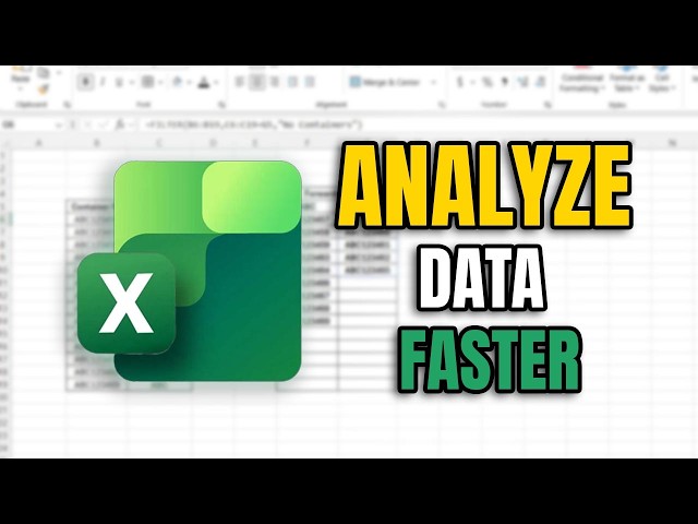 Forwarder Wise Container Report in Excel | FILTER Formula Step-by-Step