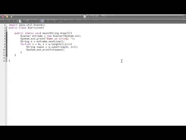 Ejercicios Java 1 - Recorrer String (substring)