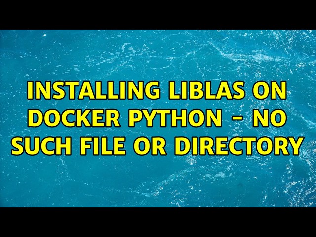 Installing libLAS on docker python - No such file or directory (2 Solutions!!)
