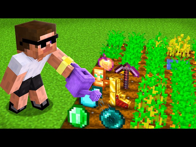 Minecraft, But You Grow OP Custom Items..