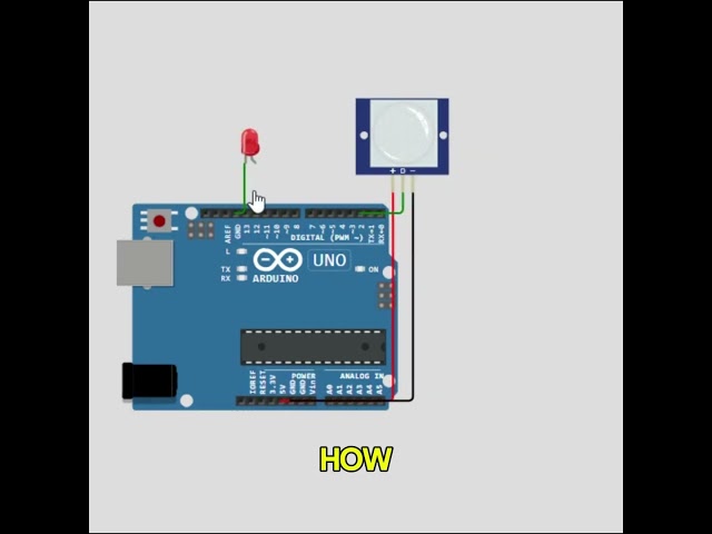 Arduino + PIR sensor online simulation