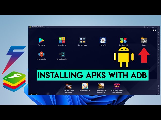 How to Install APKs in BlueStacks 5 with ADB [ Android Debugging Bridge ] | Installing APKs with ADB