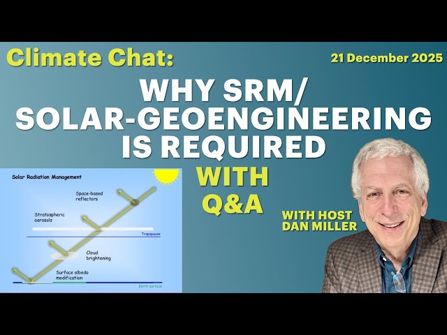 Why SRM/Solar-Geoengineering is Required (with Q&A)
