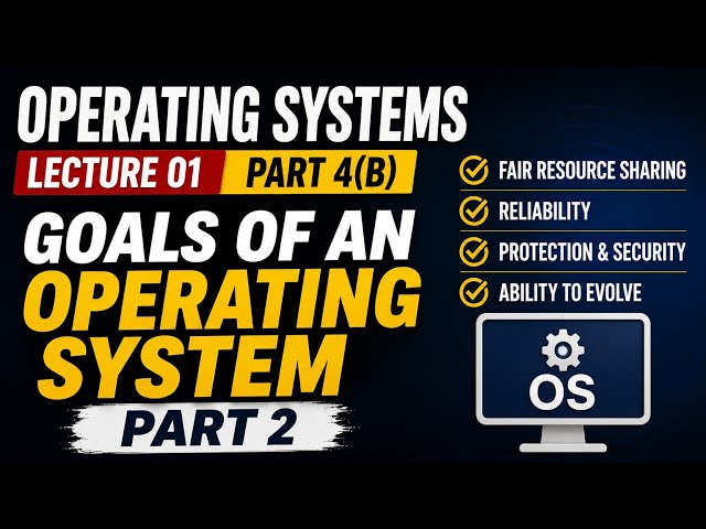 Goals of an Operating System Explained (Part 2) | Reliability, Security & Fair Resource Sharing
