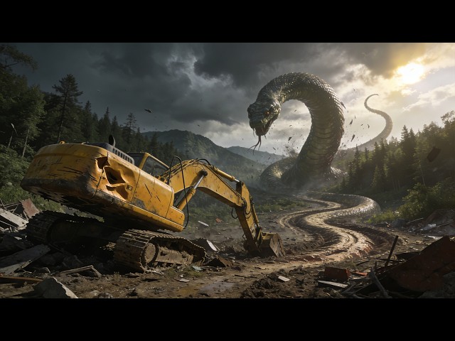 Mutant Giant Snake: Excavator Destroys Snake King‘s Lair, Incurs His Wrath