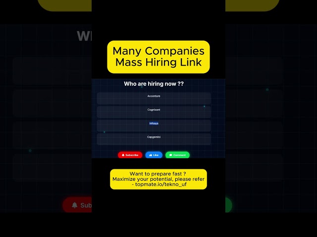 These MNCs are #Hiring #oncampus #offcampusdrive