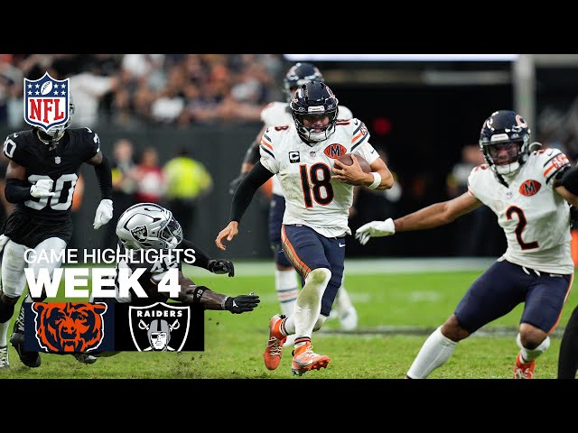 Chicago Bears vs Las Vegas Raiders Game Highlights | 2025 NFL Season Week 4