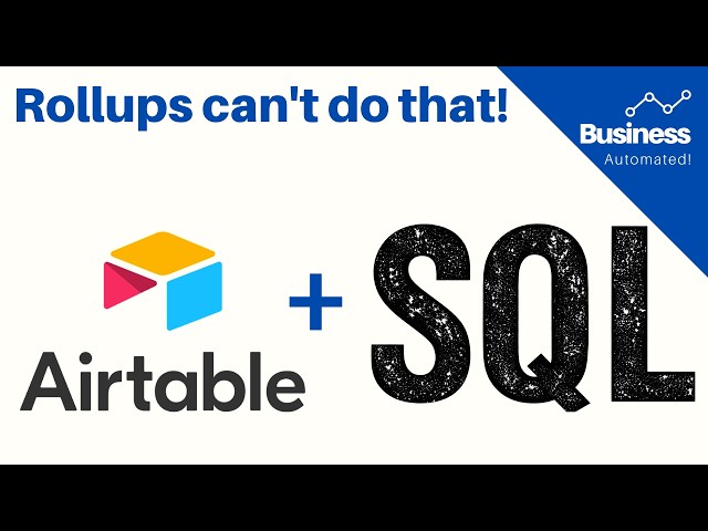 Run advanced SQL reports inside Airtable using a Custom Interface