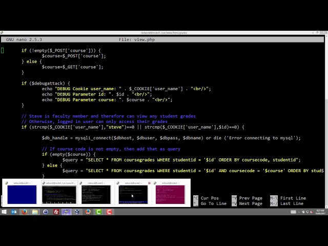 SQL Injection Attack in virtnet