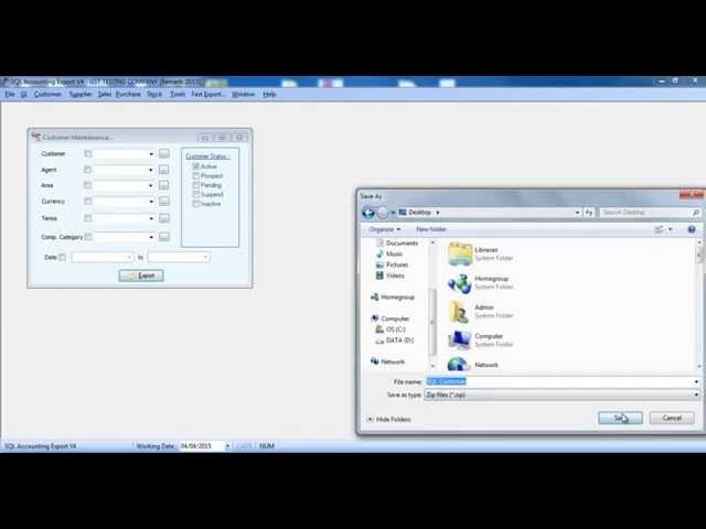 Syntax Technologies  SQL GST v13 Import and Export Module