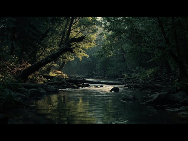 Heavy Rain on River Water | Relaxing Sounds for Sleep & Meditation