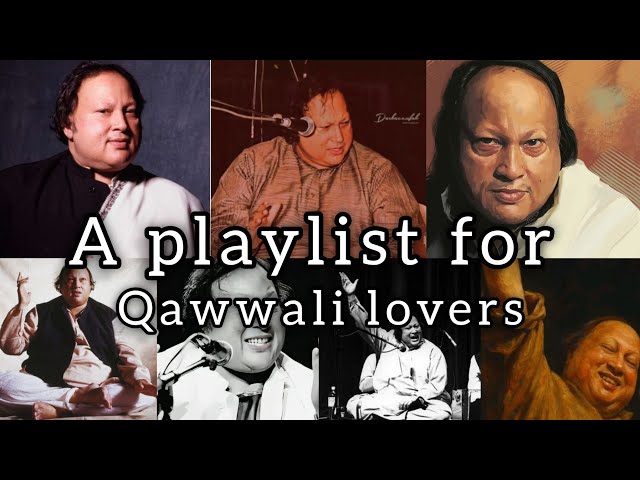 A playlist of nusrat fateh ali khan all popular qawaali's 💝💘