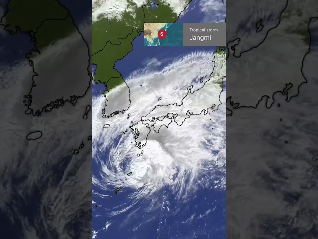 🌀 Tropical Storm Jangmi hits parts of Japan with heavy rain and strong winds