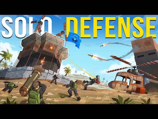 SOLO RAID DEFENSE against our BIGGEST RIVALS - Rust