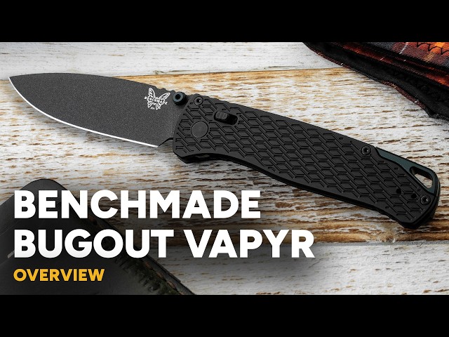 Benchmade Bugout Vapyr - Black Magnacut & Textured Aluminum - Overview