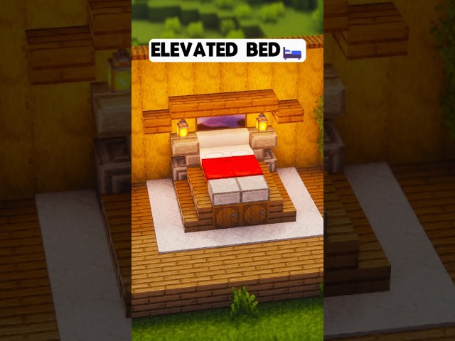 Minecraft Elevated Bed 🛌