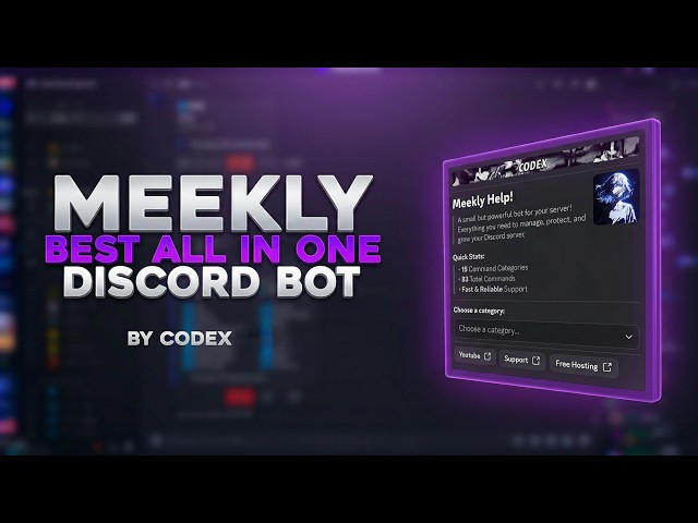 All In One Discord Bot (Components V2) | Free Source Code & Easy Setup + Free Hosting