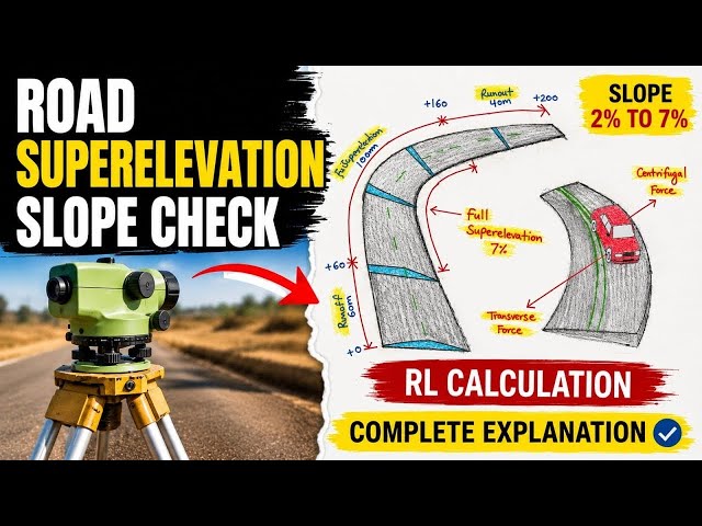 Road Superelevation Calculation Using Auto Level