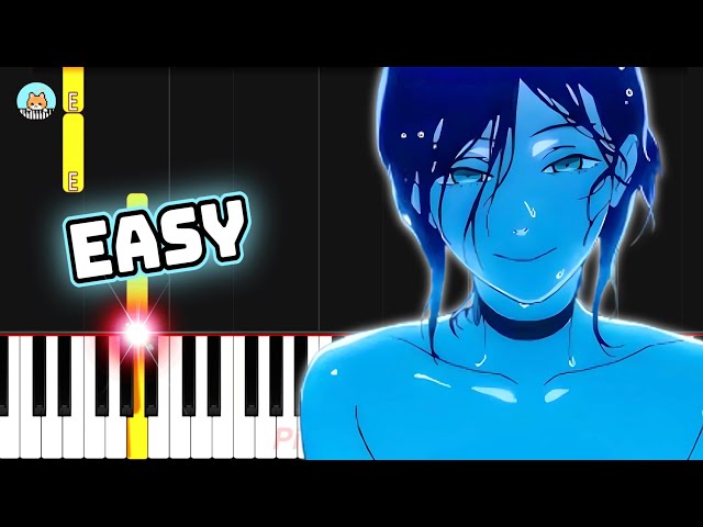 [full] Chainsaw Man Movie: Reze Arc OST - "in the pool" - EASY Piano Tutorial & Sheet Music