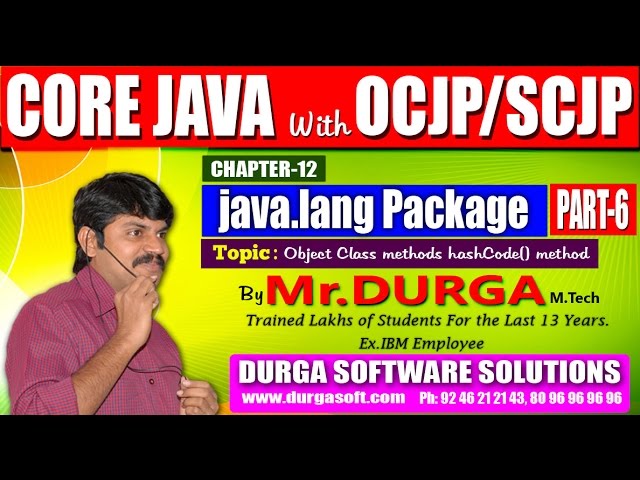 Core Java With OCJP/SCJP-java.lang Package-Part 6