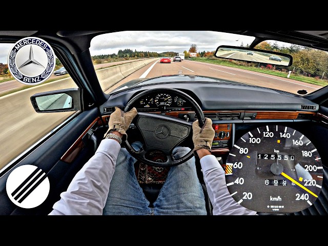 1988 Mercedes-Benz 500 SE W126 TOP SPEED DRIVE ON GERMAN AUTOBAHN🏎