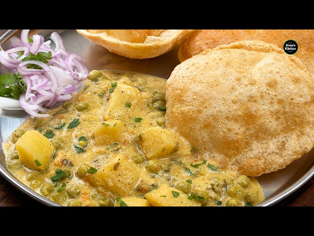 Potato Peas Kurma for Poori | Aloo Matar Curry | Best Side Dish for Chapati