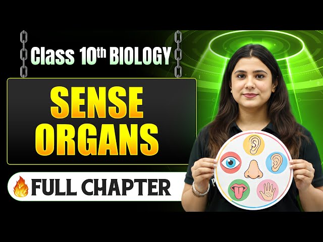 Sense Organs Complete Chapter in One Shot | Class 10 Biology | ICSE Board