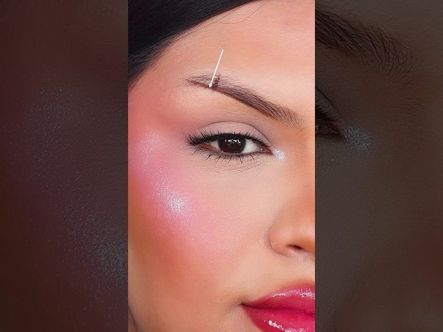 The easiest way to do your eyebrows for beginners.😱 #makeup #eyebrows #beautiful #shorts #fyp