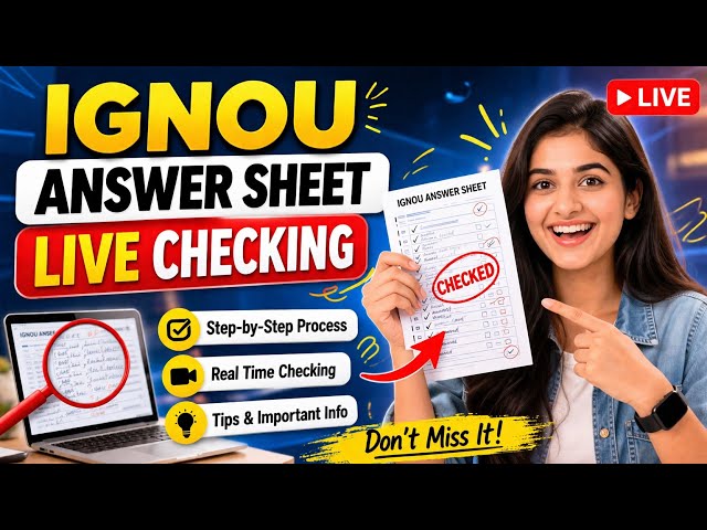 IGNOU Copy Checking LIVE 🔥 | Sach Kya Hai? 😳 | @IGNOUSTUDY21