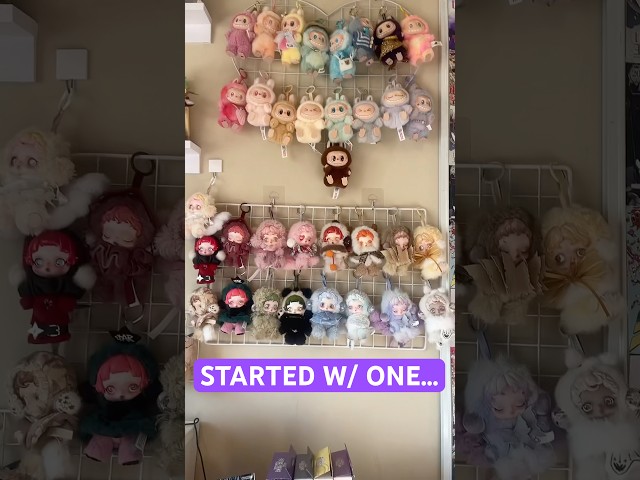 well it did start with just one… #labubu #skullpanda #popmart #collection #labubudisplay #plushie