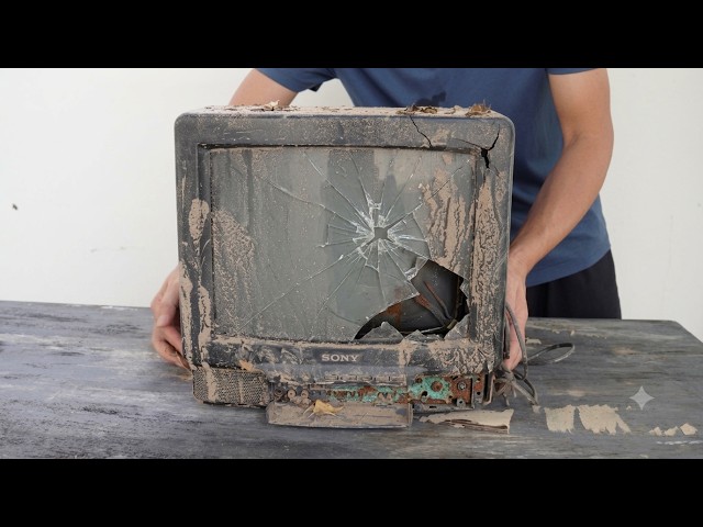 Restore the old 14-inch vintage SONY TV to full working condition
