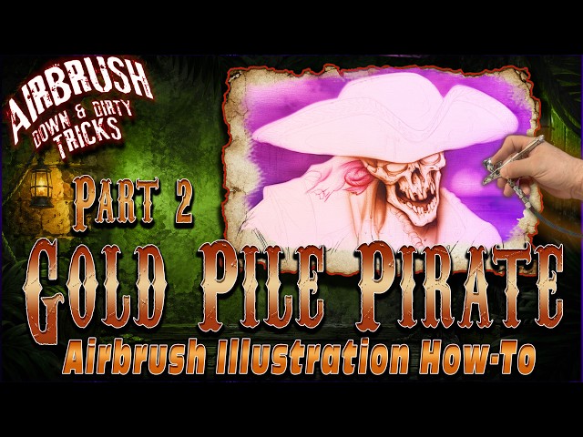 Gold Pile Pirate PART2  #Airbrush Tutorial