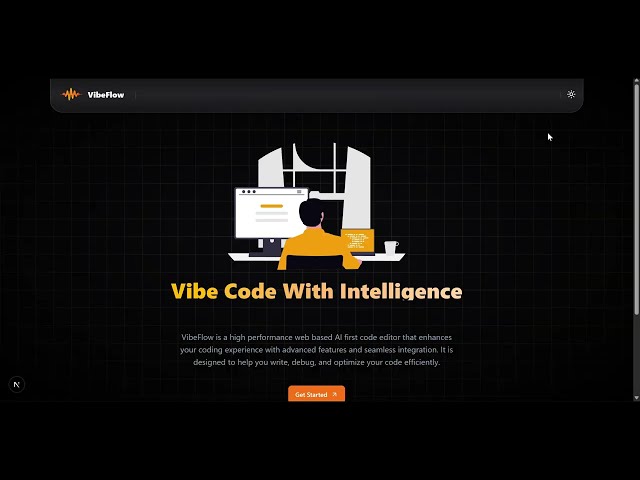 VibeFlow – Web-Based Vibe Code Editor | Project Demo