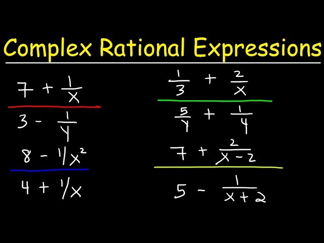 Simplifying Complex Rational Expressions