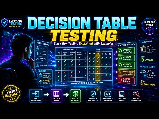 Decision Table Testing Explained with Examples | Black Box Testing Techniques