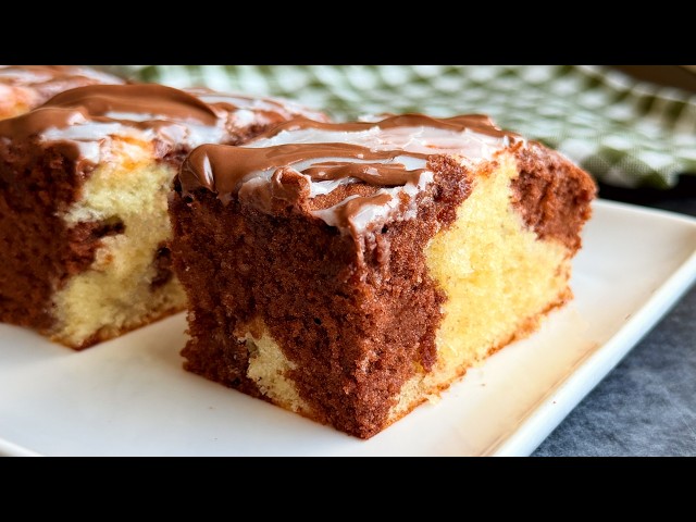 Soft Marble Cake that melts in your mouth - Easy Quick Recipes