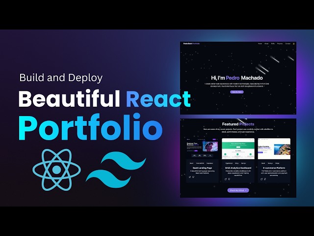Build And Deploy a Modern Personal Portfolio with ReactJS and TailwindCSS | React Beginner Tutorial