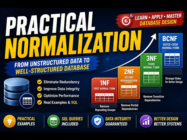Normalization in Database | Explained Practically in Step-By-Step Approach