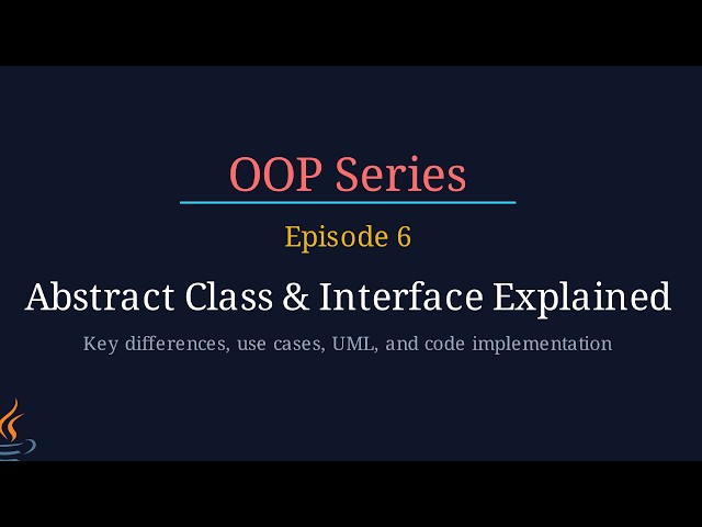 Abstract Class vs Interface in OOP (Bangla)