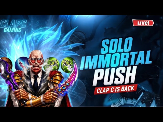warrior to immortal solo push 💪 with global yin | Mlbb Live Streaming
