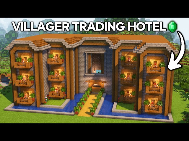 Minecraft: How to Build a Villager Hotel | Tutorial🏠
