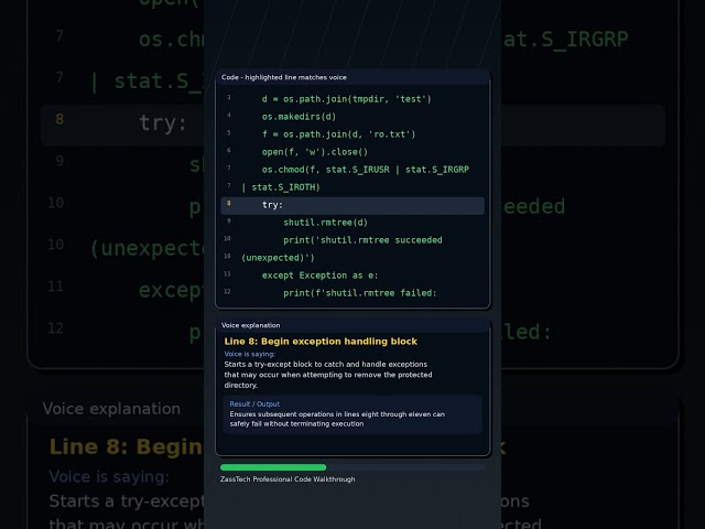 Python's Silent rmtree Failure (Fixed in 7 Lines) #Shorts