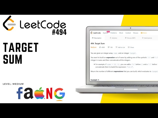494. Target Sum | Leetcode Medium